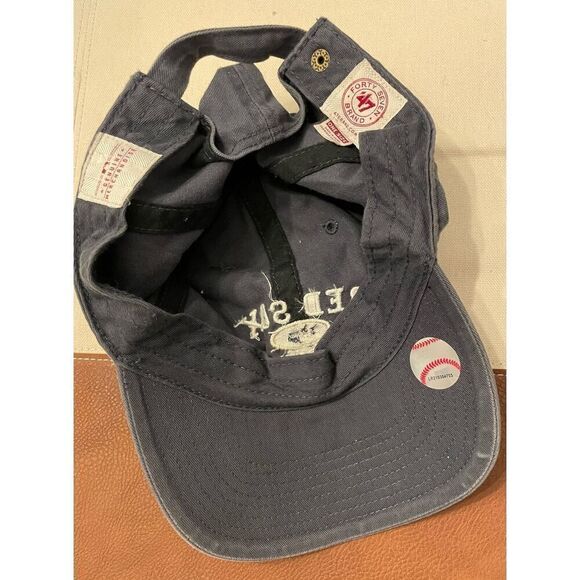 47 Brand Mens One Size MLB Boston Red Sox Baseball Hat Cap Navy Blue Adjustable - Picture 3 of 3